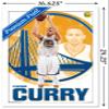 Trends International NBA Golden State Warriors - Stephen Curry 15 Wall Poster, 14.725" x 22.375", White Framed Version view 3