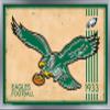 Trends International NFL Philadelphia Eagles - Retro Logo 14 Wall Poster, 14.725" x 22.375", Silver Framed Version view 1