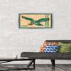 Trends International NFL Philadelphia Eagles - Retro Logo 14 Wall Poster, 14.725" x 22.375", Silver Framed Version view 2