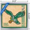 Trends International NFL Philadelphia Eagles - Retro Logo 14 Wall Poster, 14.725" x 22.375", Silver Framed Version view 3