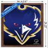 Trends International NFL Baltimore Ravens - Logo 14 Wall Poster, 14.725" x 22.375", Mahogany Framed Version view 3