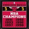 Trends International NBA Chicago Bulls - Champions 13 Wall Poster, 14.725" x 22.375", Black Framed Version view 1