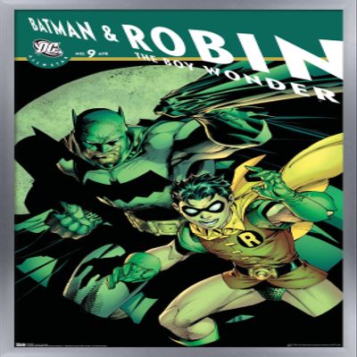 Trends International DC Comics - Batman and Robin The Boy Wonder Wall Poster, 14.725" x 22.375", Silver Framed Version