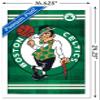 Trends International NBA Boston Celtics - Logo 14 Wall Poster, 14.725" x 22.375", White Framed Version view 3
