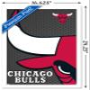 Trends International NBA Chicago Bulls - Logo 14 Wall Poster, 14.725" x 22.375", White Framed Version view 3