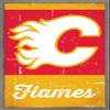 Trends International NHL Calgary Flames - Retro Logo 13 Wall Poster, 14.725" x 22.375", Barnwood Framed Version view 1
