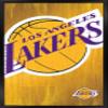 Trends International NBA Los Angeles Lakers - Logo 13 Wall Poster, 14.725" x 22.375", Black Framed Version view 1