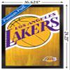 Trends International NBA Los Angeles Lakers - Logo 13 Wall Poster, 14.725" x 22.375", Black Framed Version view 3