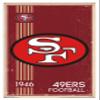 Trends International NFL San Francisco 49ers - Retro Logo 14 Wall Poster, 14.725" x 22.375", White Framed Version view 1