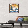 Trends International NBA Golden State Warriors - Stephen Curry 15 Wall Poster, 14.725" x 22.375", Mahogany Framed Version view 2