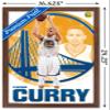 Trends International NBA Golden State Warriors - Stephen Curry 15 Wall Poster, 14.725" x 22.375", Mahogany Framed Version view 3
