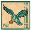 Trends International NFL Philadelphia Eagles - Retro Logo 14 Wall Poster, 14.725" x 22.375", White Framed Version view 1