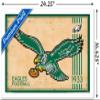 Trends International NFL Philadelphia Eagles - Retro Logo 14 Wall Poster, 14.725" x 22.375", White Framed Version view 3