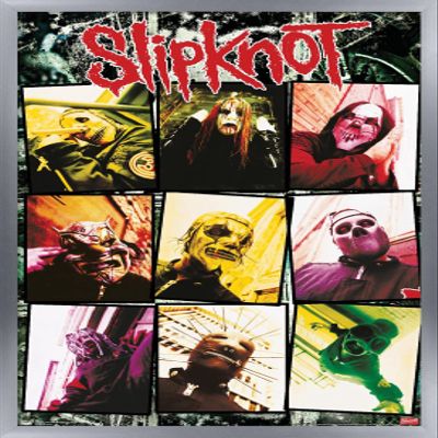Trends International Slipknot - Grid Wall Poster, 14.725" x 22.375", Silver Framed Version