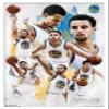 Trends International NBA Golden State Warriors - Stephen Curry 16 Wall Poster, 14.725" x 22.375", White Framed Version view 1