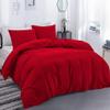 1 Piece Comforter and 3 Piece Duvet Cover King/California King by High Kotton Premium 800 Thread Count 100% Egyptian Cotton Deep Solid Luxurious Hotel Class Bedding Super Soft Red view 2