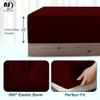 NON Sticky cotton Premium 4 Piece Egyptian Cotton Fitted Twin XL Sheet Set, Hotel Quality Soft Breathable Bedding Sheets, 30" Extra Deep Pocket, 39" X 80", Burgundy Stripe view 4