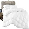 1 Piece Comforter and 3 Piece Duvet Cover King/California King by High Kotton Premium 800 Thread Count 100% Egyptian Cotton Deep Solid Luxurious Hotel Class Bedding Super Soft White view 1