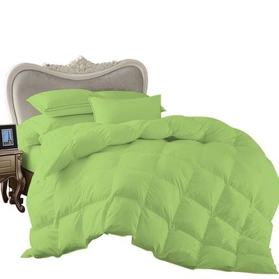 1 Piece Comforter and 3 Piece Duvet Cover Olympic Queen by High Kotton Premium 800 Thread Count 100% Egyptian Cotton Deep Solid Luxurious Hotel Class Bedding Super Soft Sage