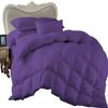 1 Piece Comforter and 3 Piece Duvet Cover King/California King by High Kotton Premium 800 Thread Count 100% Egyptian Cotton Deep Solid Luxurious Hotel Class Bedding Super Soft Purple view 1