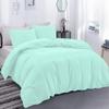 1 Piece Comforter and 3 Piece Duvet Cover Twin/Twin XL by High Kotton Premium 800 Thread Count 100% Egyptian Cotton Deep Solid Luxurious Hotel Class Bedding Super Soft Aqua Blue view 2