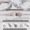 Areful LED Rope Lights, 16.4ft Waterproof Strip Light, 3000K Soft White, Flexible Indoor Outdoor Decorative Lighting for Home Christmas Holiday Garden Patio Party view 4