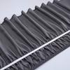 Wrap Around Bed Skirts, Cotton Bedskirt Elastic Dust Ruffle Silky Soft & Wrinkle Free Classic Stylish Look in Your Bedroom 15'' Drop - Dark Grey view 3