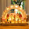 BRUBAKER Christmas LED Light Arch - Old Town Winter Scene - 17.7 x 4.7 x 10.6 Inches view 2