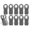 COOK WITH COLOR Bag Clips with Magnet- Food, Chip, Bag Clips for Food Storage with Airtight Seal Grip for Bread, Snack and Food Bags (Gray, Pack of 10) view 1