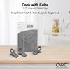COOK WITH COLOR Bag Clips with Magnet- Food, Chip, Bag Clips for Food Storage with Airtight Seal Grip for Bread, Snack and Food Bags (Gray, Pack of 10) view 2