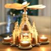 BRUBAKER Christmas Pyramid - Nativity Scene with Jesus in a Manger - Designed in Germany view 2