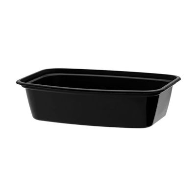 BUNZL Cube Plastics CR-938BB Microwavable Black 38 Oz Container - 300 / CS