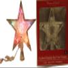 Christmas Elegance 9" Lighted Silver Double Star Tree Topper, Indoor Use Only view 1