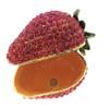 Kubla Crafts Enameled Strawberry Trinket Box, Covered with Austrian Crystals, 2.5 Inches Long view 4