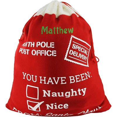 DIBSIES Personalized Santa Sack - Extra Large (Special Delivery)