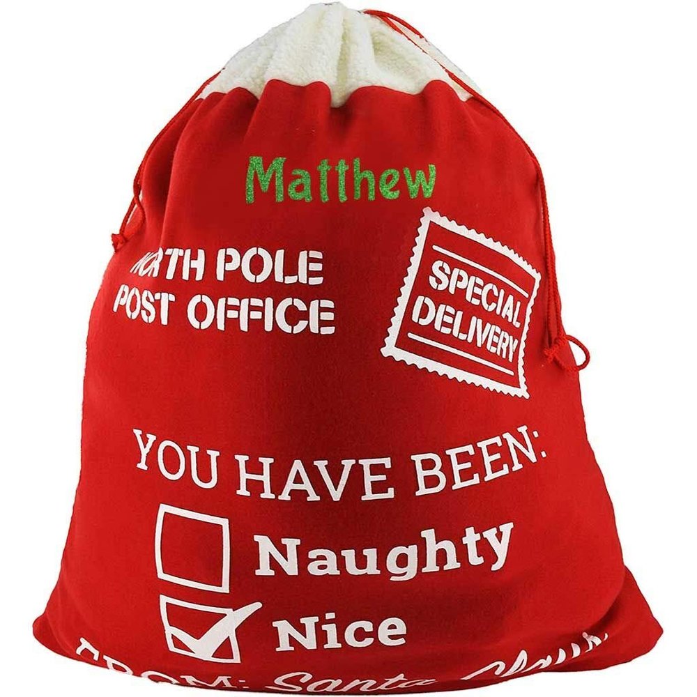 DIBSIES Personalized Santa Sack - Extra Large (Special Delivery)