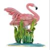 Kubla Crafts Enameled Fancy Flamingo Trinket Box, Accented with Austrian Crystals, 4.25 Inches Tall view 2