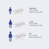 Back Support Systems Knee-T Leg Pillow - High Resiliency Medical Quality Polyurethane Foam Knee Pillow for Sleeping, Back Pain Relief, Hip & Sciatica Pain, Side Sleepers (Be Cool + Cotton Linen, Long) view 4