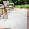 JONATHAN Y Moroccan Diamond Indoor Outdoor Area Rug 3X5 Ivory, Balansat for Backyard, Patio, Porch, Easy-Cleaning, High Traffic, Pet-Friendly, Non-Shedding (IBZ100D-3) view 3