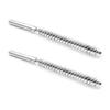 Utoolmart 10mm/0.39" Diameter Steel Wire Tube Cleaning Brush 160mm Length 2Pcs view 1