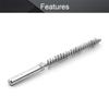 Utoolmart 10mm/0.39" Diameter Steel Wire Tube Cleaning Brush 160mm Length 2Pcs view 3