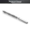 Utoolmart 10mm/0.39" Diameter Steel Wire Tube Cleaning Brush 160mm Length 2Pcs view 4