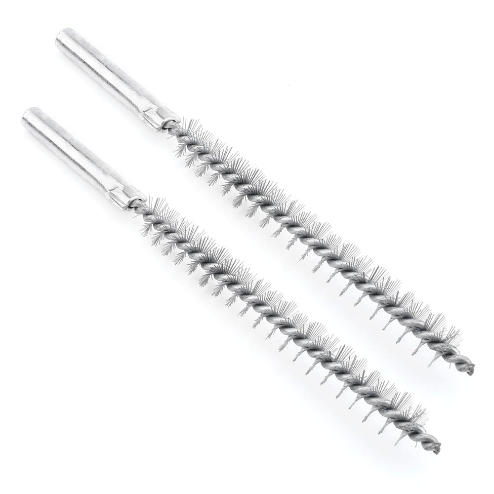 Utoolmart 12mm/0.47" Diameter Steel Wire Tube Cleaning Brush 160mm Length 2Pcs