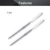 Utoolmart 12mm/0.47" Diameter Steel Wire Tube Cleaning Brush 160mm Length 2Pcs view 4