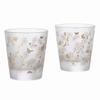 Aderia S-6321 Rock Glass Pair Set, Japanese Small Crest Branch Cherry Blossom, 7.1 fl oz (210 ml), Premium Nippon Taste, Old Glass, On The Rock, Made in Japan, Gift Box, Birthday Gift view 1
