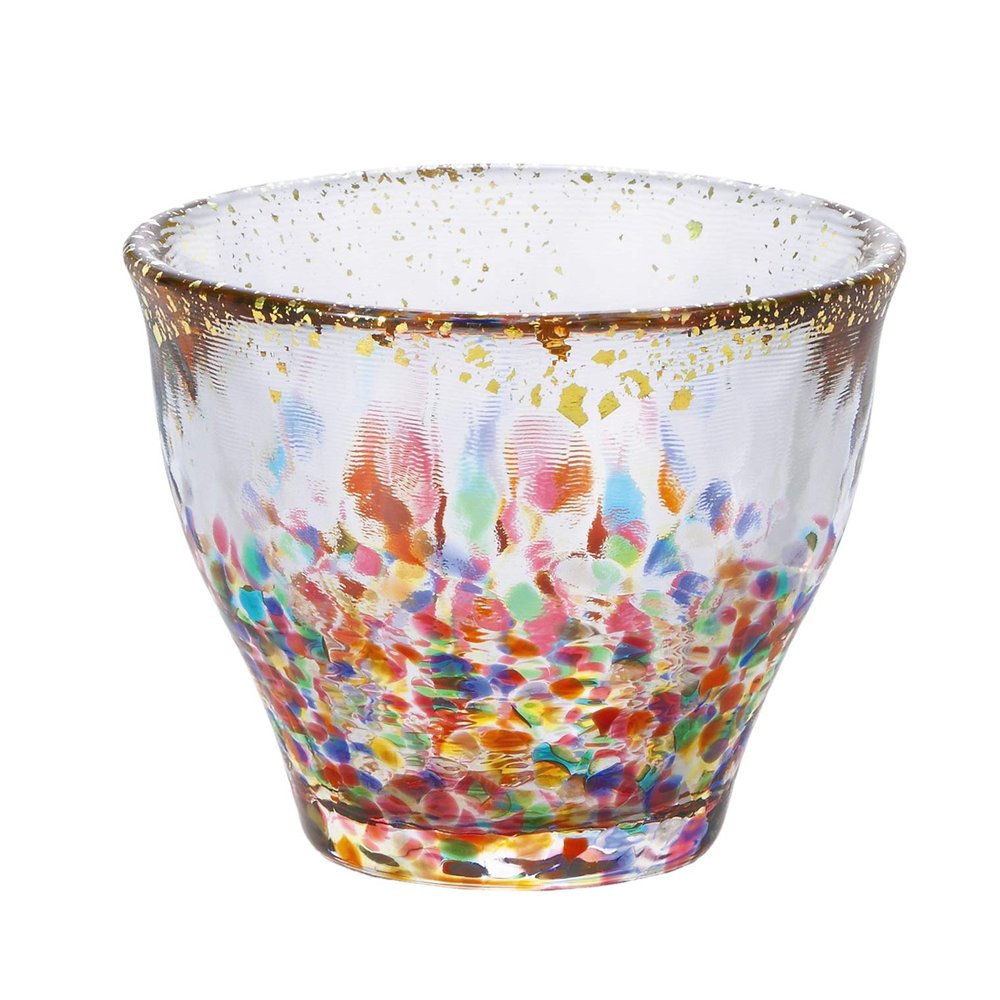 Aderia Sake cup glass Tsugaru Vidoro Matsuri Hanabi Made in Japan (Hanabi)
