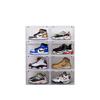 K.T.Z Magnetic Side Open Transparent Plastic Storage Shoe Box Stackable Foldable Storage Shoe Box Sneaker Storage Box Clear Plastic Shoe Boxes Size:14.2X11X8.7 Inch (D Style Transparent, 8 PCS) view 1
