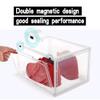 K.T.Z Magnetic Side Open Transparent Plastic Storage Shoe Box Stackable Foldable Storage Shoe Box Sneaker Storage Box Clear Plastic Shoe Boxes Size:14.2X11X8.7 Inch (D Style Transparent, 8 PCS) view 4