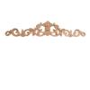 Beoot Wood Carved Long Onlay Applique Woodcarving Corner Decal Applique Unpainted Furniture Door (46x9cm/18.11x3.54inch) view 1