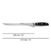 ARCOS Slicing Set 3 pieces Nitrum Stainless Steel. Professional Kitchen Knife for Cooking. Ergonomic Polyoxymethylene POM Handle.Series Manhattan.Strength with high-performance ergonomics. Color Black view 2